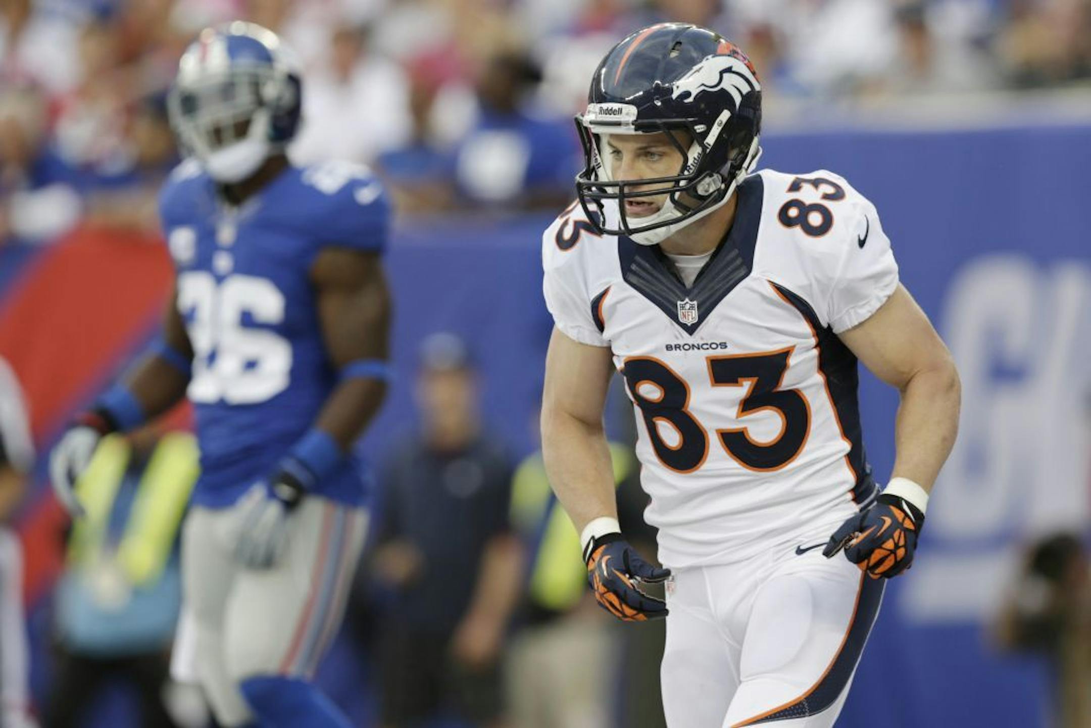 Denver Broncos wide receiver Wes Welker (83)