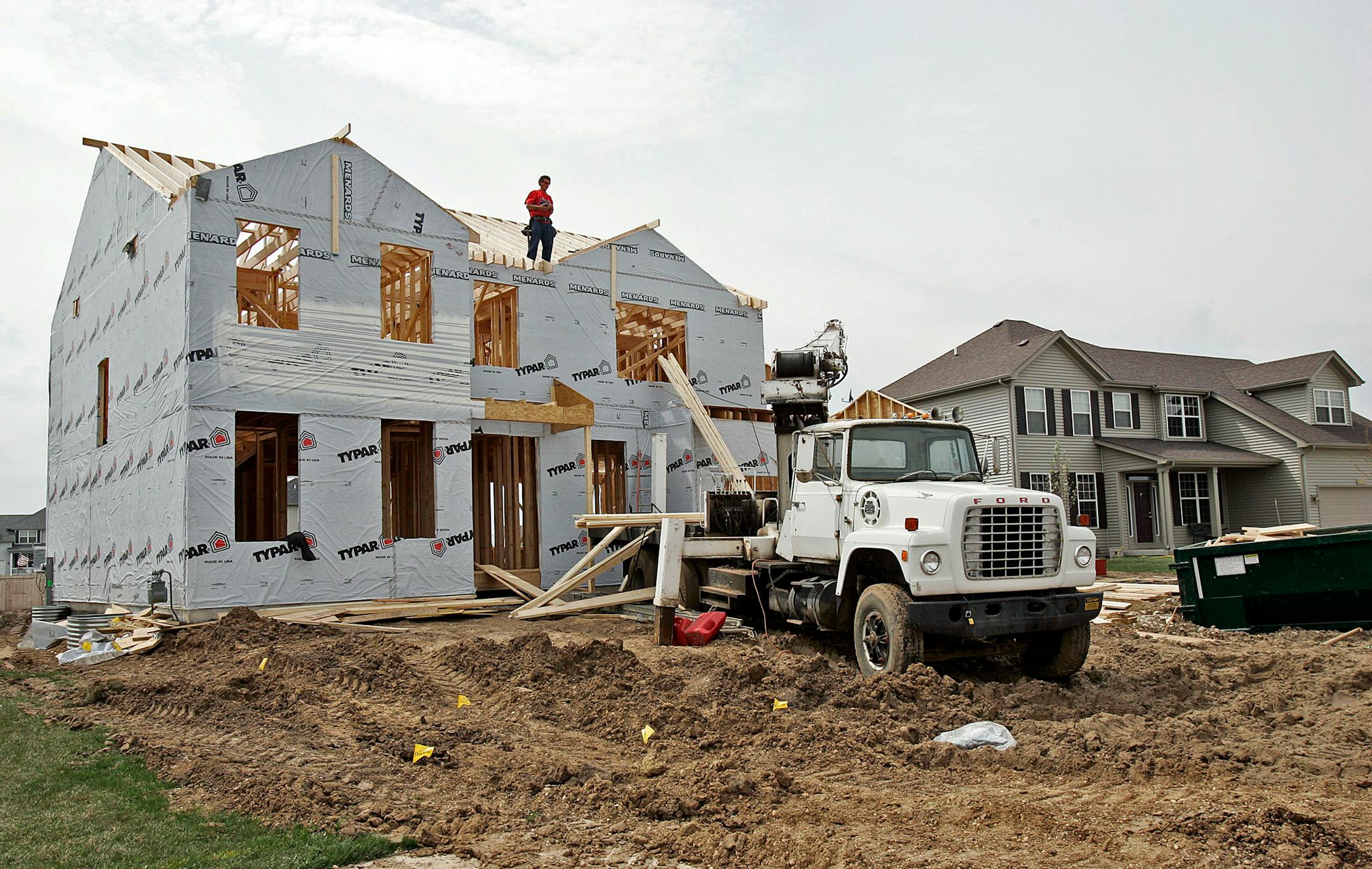 Menard sold 129 lots in its Prairie Meadows development to a local builder, which agreed to buy most of its materials from Menard. This photo shows the inside of a model home at the Yorkville, Ill. subdivision.