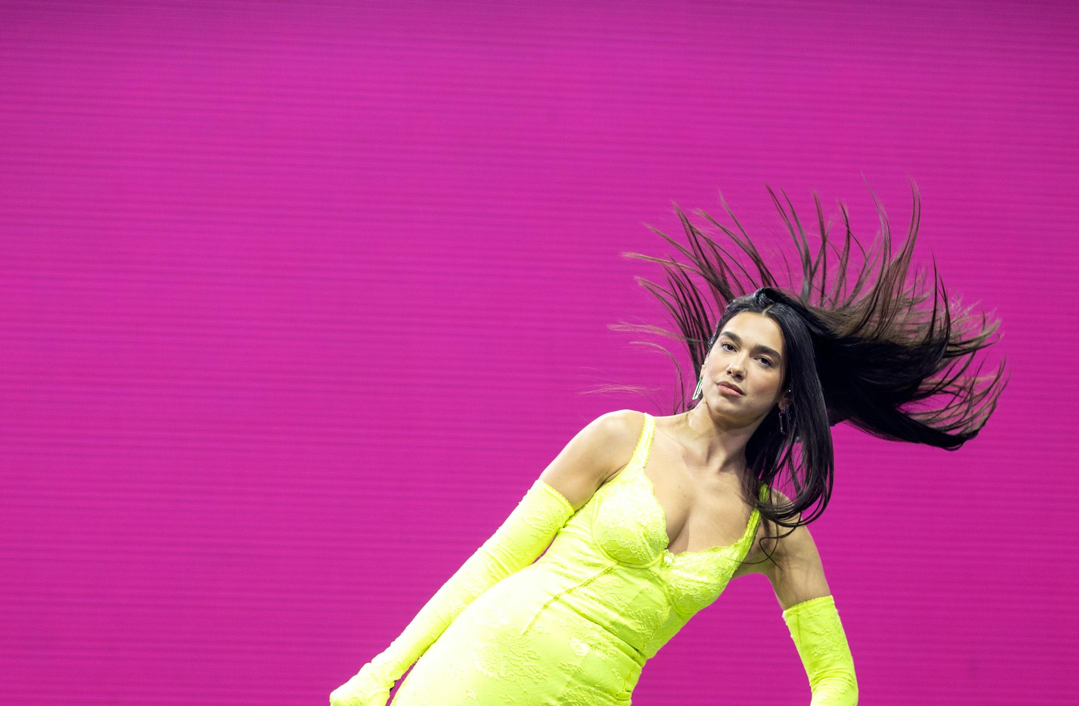Dua Lipa performs Tuesday, March 8, at Target Center in Minneapolis.