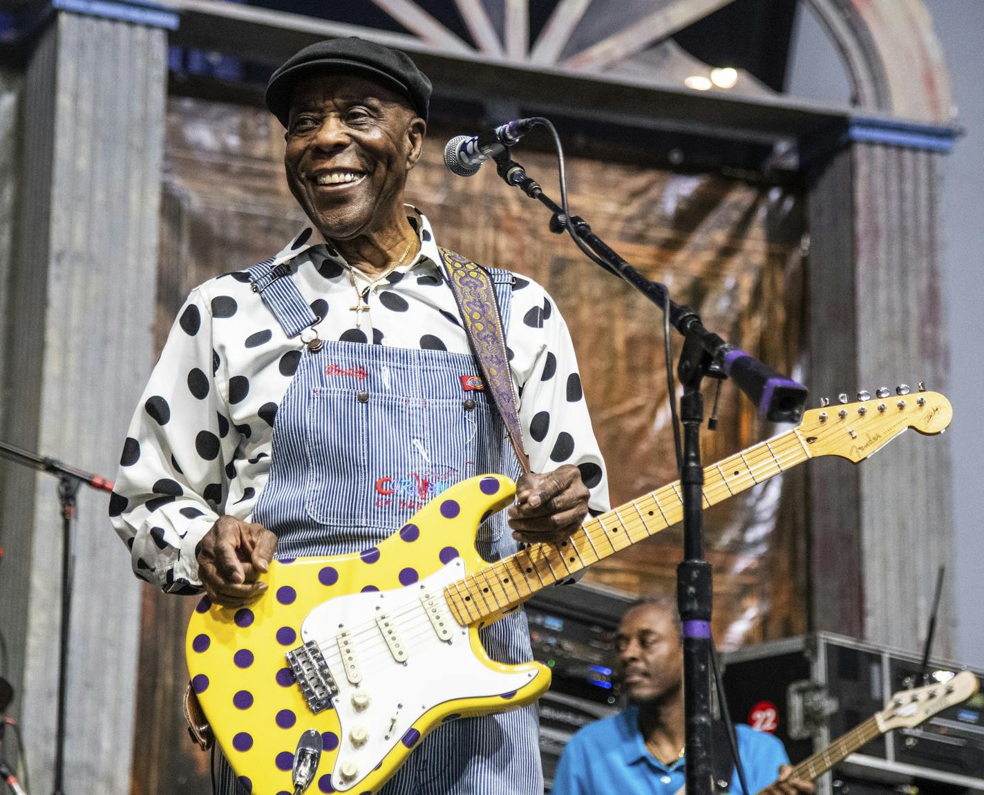 Buddy Guy performs at the New Orleans Jazz and Heritage Festival on Sunday, May 5, 2019, in New Orleans. (Photo by Amy Harris/Invision/AP)