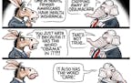 Sack cartoon: What remains of Obamacare