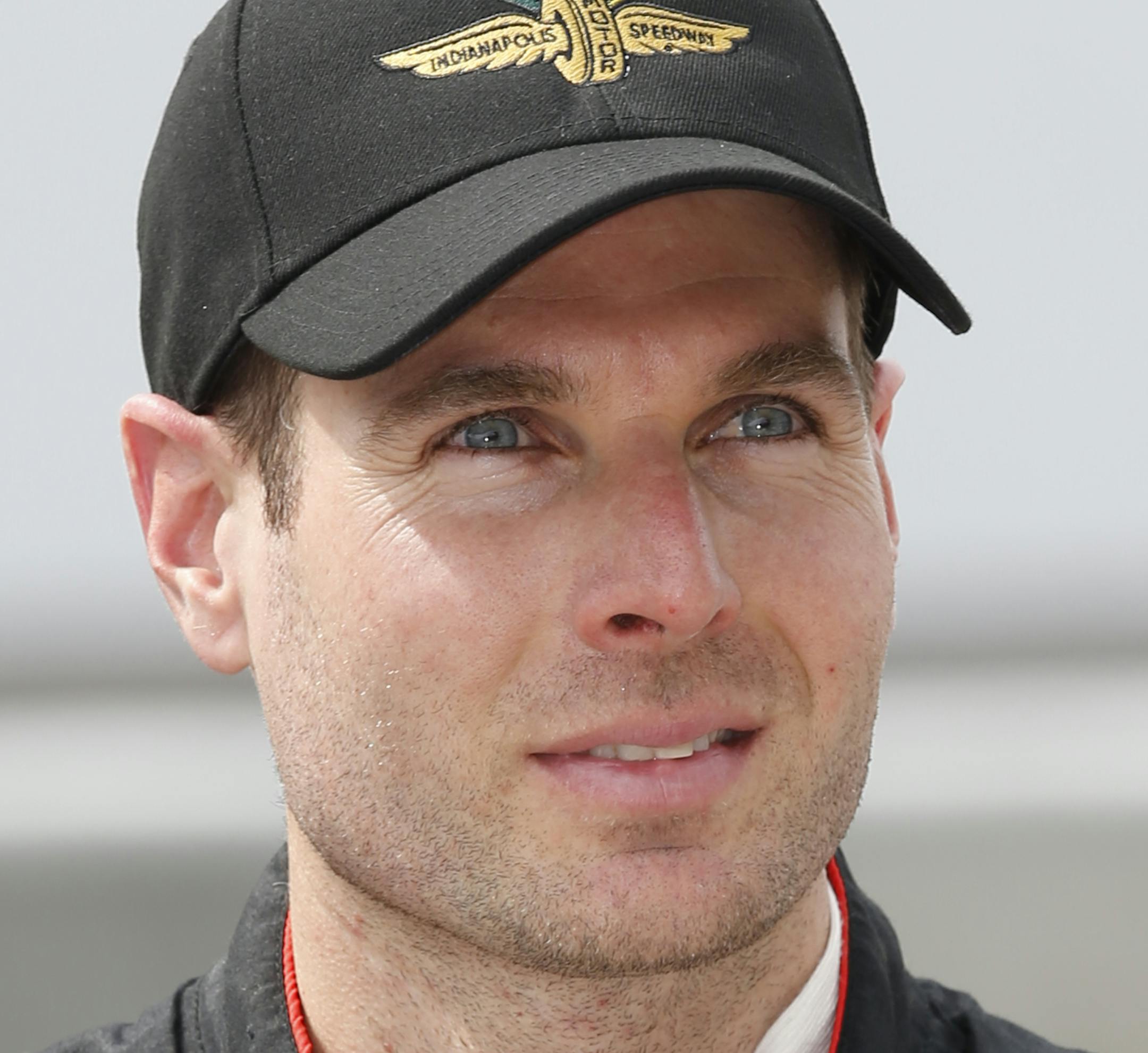 Will Power, of Australia, poses for a photo after he qualified for the Indianapolis 500 auto race at Indianapolis Motor Speedway in Indianapolis, Saturday, May 16, 2015. (AP Photo/Dave Parker) ORG XMIT: MIN2015052416270335