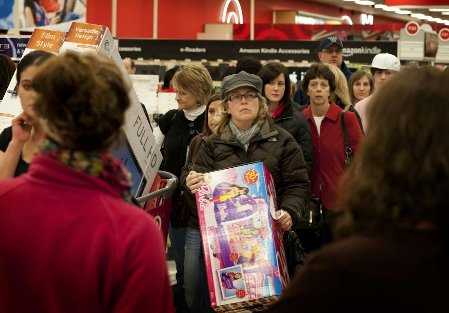 Customers jammed into the Bloomington Target in the wee hours as Black Friday kicked off in late November.