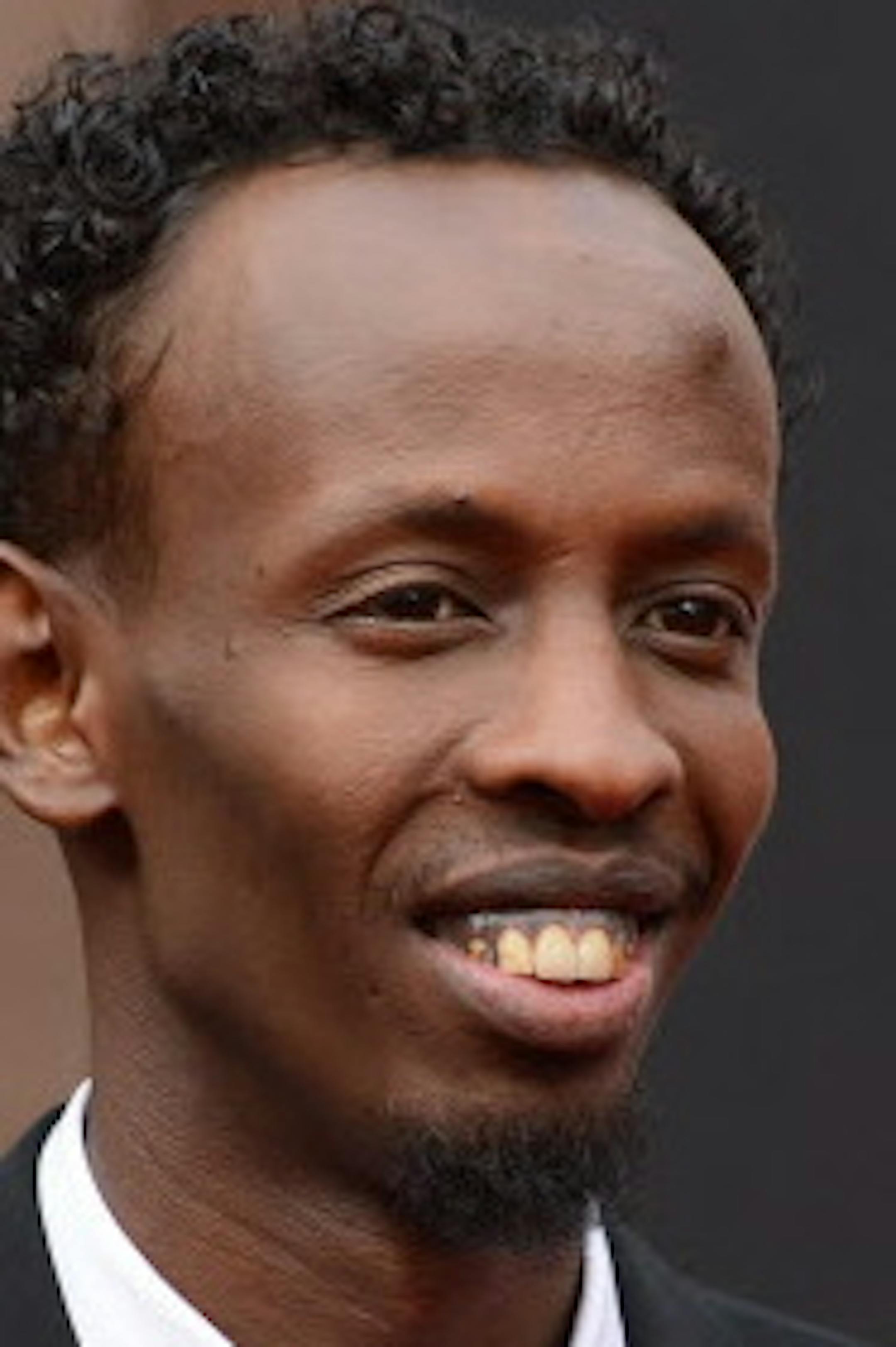 Barkhad Abdi arrives at the Oscars on Sunday, March 2, 2014, at the Dolby Theatre in Los Angeles. (Photo by Jordan Strauss/Invision/AP)