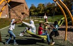 Kids played outside at St. Paul’s Highwood Hills Recreation Center on Sunday, Oct. 17. The possible closure of Highwood Hills Elementary due to low 
