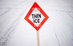 Heed signs warning of thin ice, authorities say.