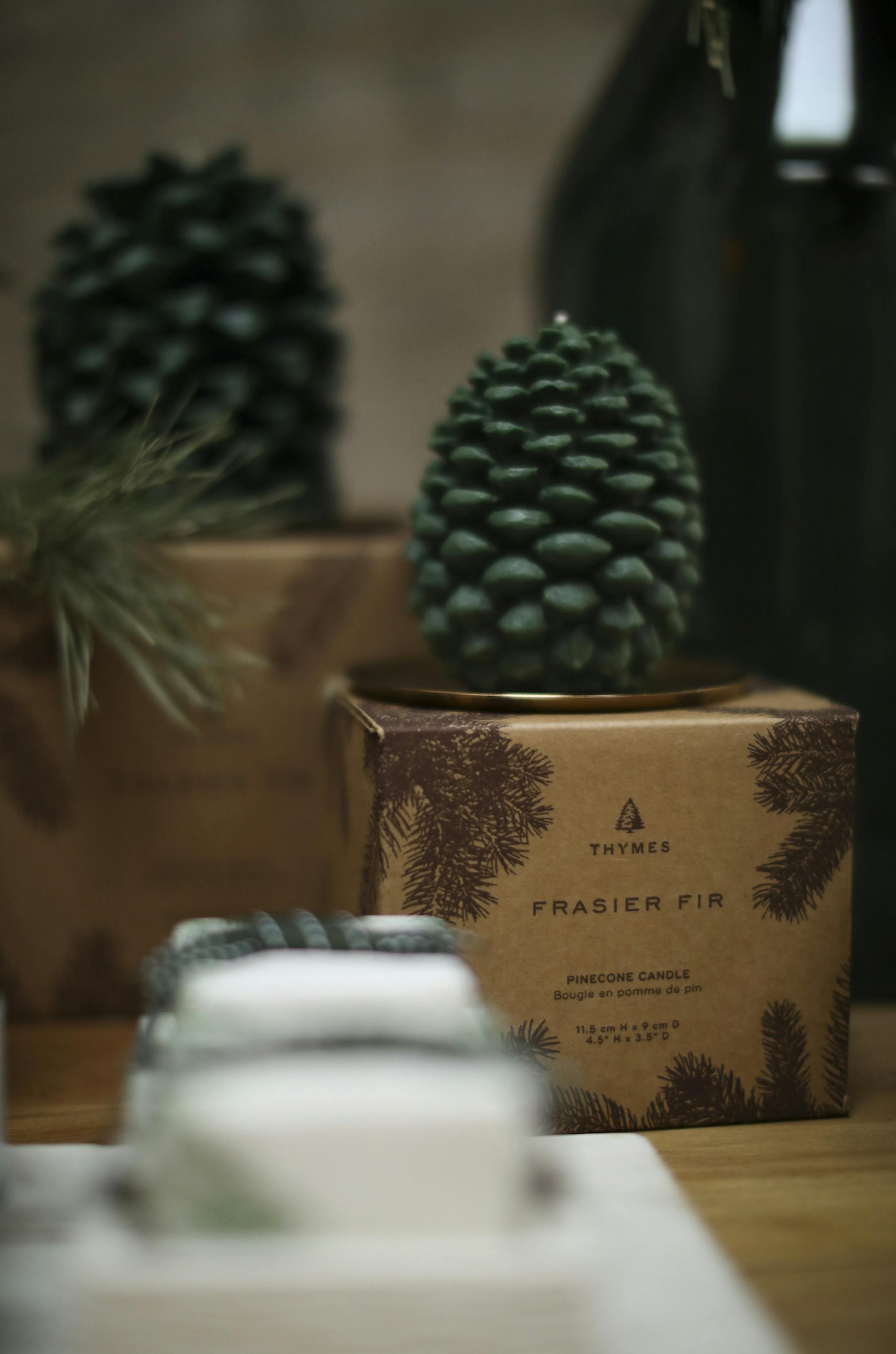 Some Frasier Fir-scented products produced by Thymes, in a display at their Minneapolis headquarters. ] JEFF WHEELER ï jeff.wheeler@startribune.com If the Twin Cities had its own signature scent, Thymes would nominate Frasier Fir. Created and made in Minneapolis, it's become the company's signature scent and the best seller in MN and many other states, especially at holiday time. CEO Anne Sempowski Ward was photographed at the company's Minneapolis headquarters Monday afternoon, December 4,