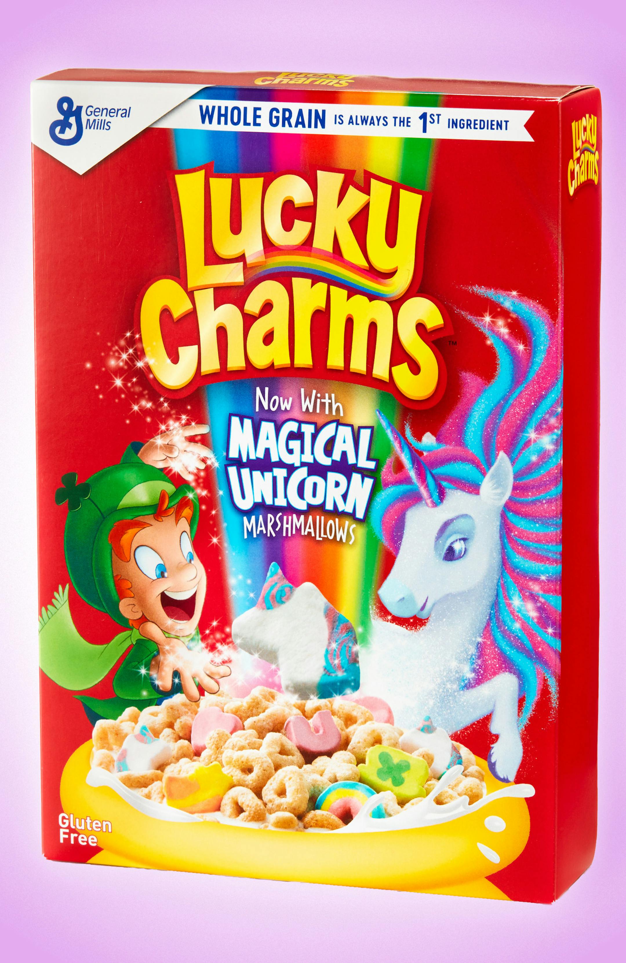 Unicorns are the first new, permanent marshmallow in a decade to be added to Lucky Charms cereal.