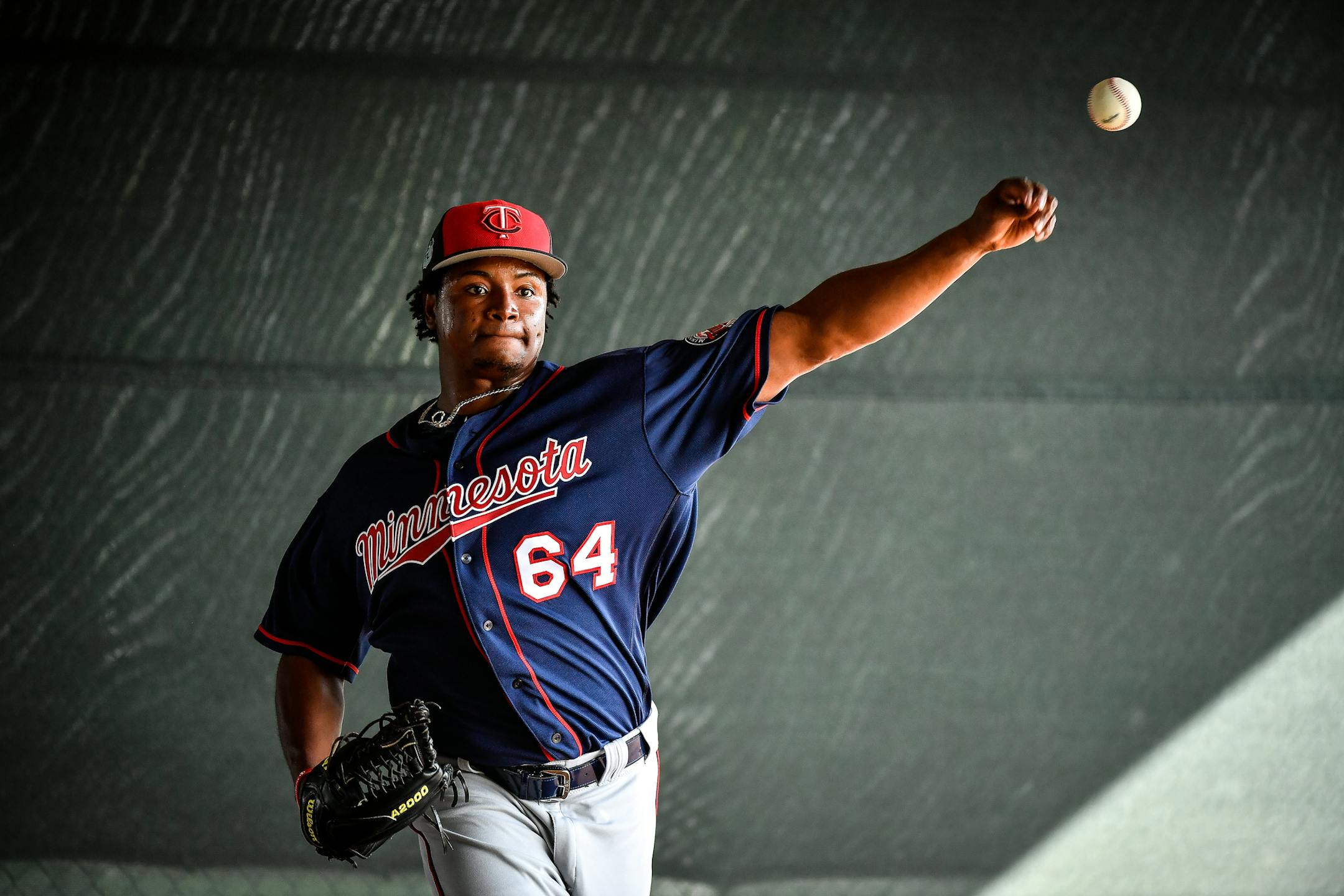 Minnesota Twins starting pitcher Randy Rosario (64) threw a pitching during workouts Thursday. ] AARON LAVINSKY &#xef; aaron.lavinsky@startribune.com Minnesota Twins pitchers and catchers took part in Spring Training on Wednesday, Feb. 15, 2017 at CenturyLink Sports Complex in Fort Myers, Fla.