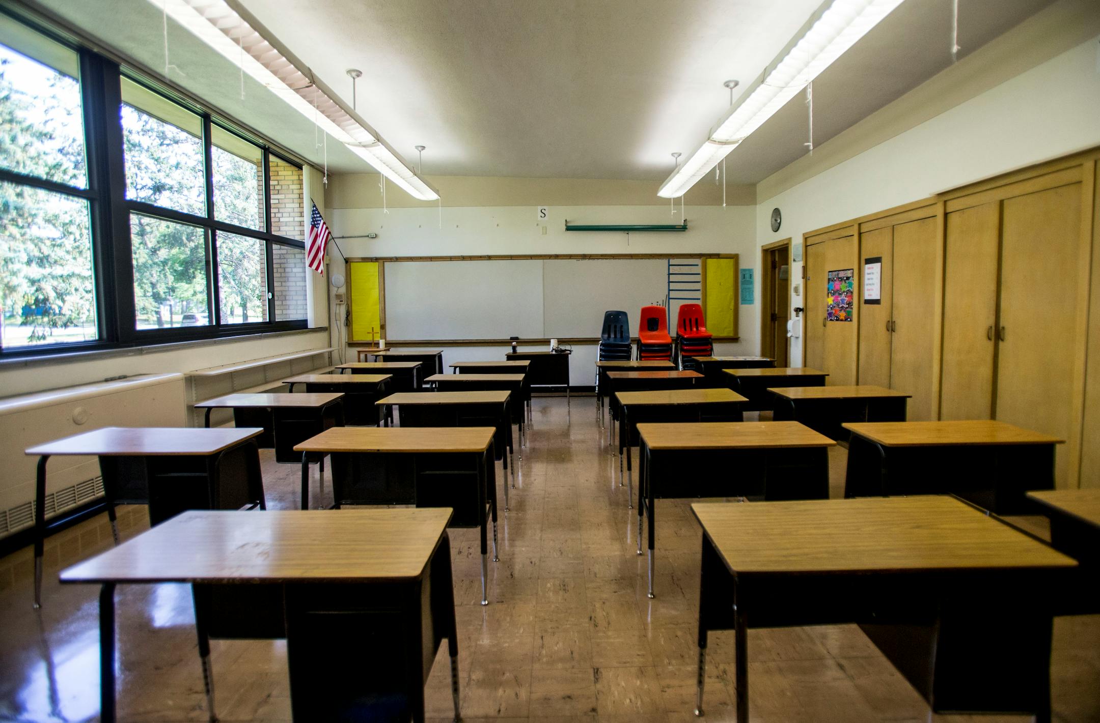 Empty classroom