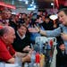 Republican Presidential candidate Sen. Ted Cruz, R-Texas campaigns at Penny's Diner in Missouri Valley, Iowa, Monday, Jan. 4, 2016. (AP Photo/Nati Har