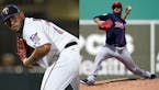 The Twins have rarely had pitchers throw as hard as Fernando Romero (left) and Martin Perez.
