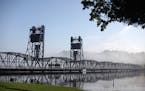 The Stillwater Lift Bridge was closed Monday due to high water on the St. Croix River.
