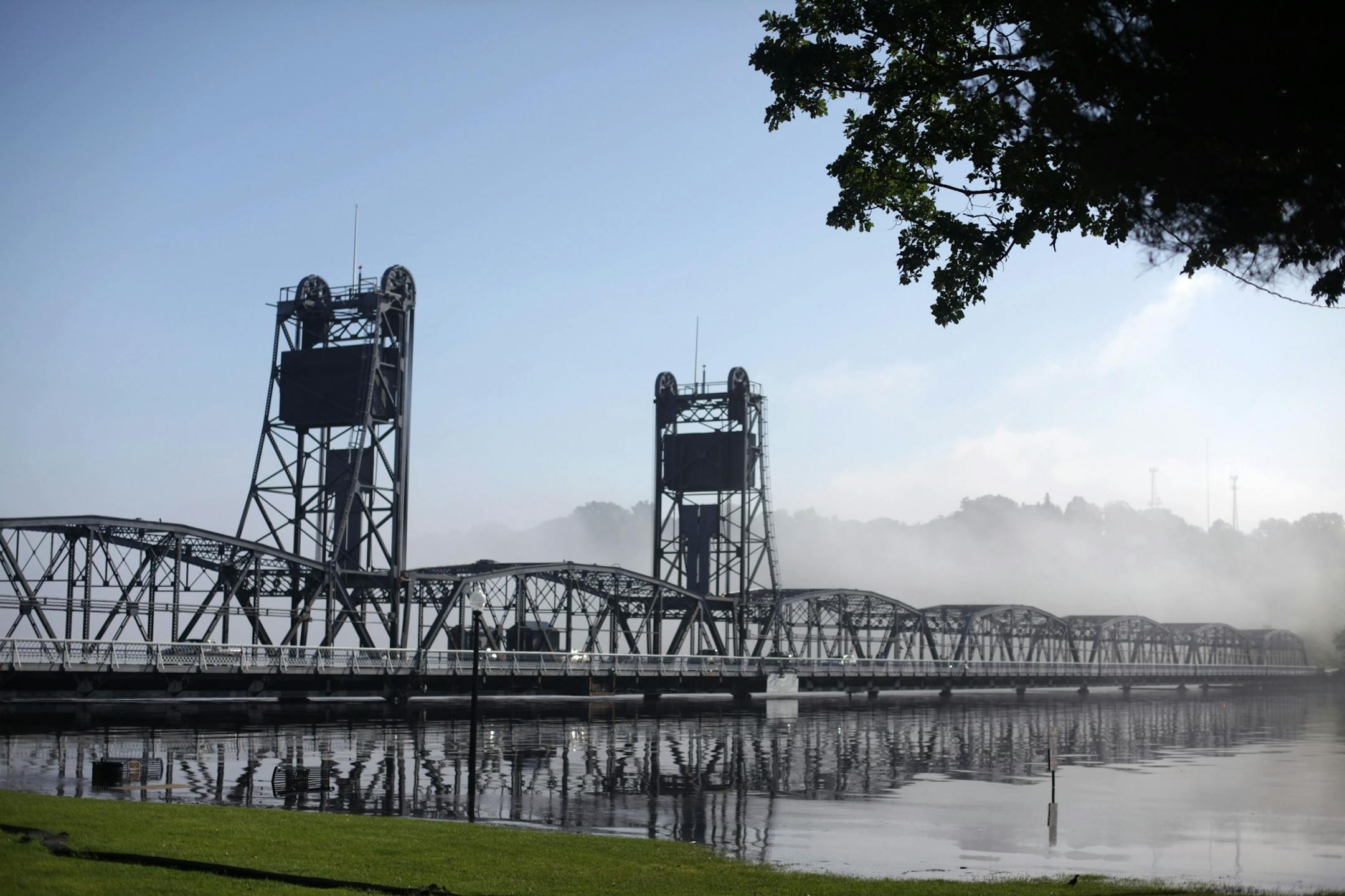 The Stillwater Lift Bridge was closed Monday due to high water on the St. Croix River.