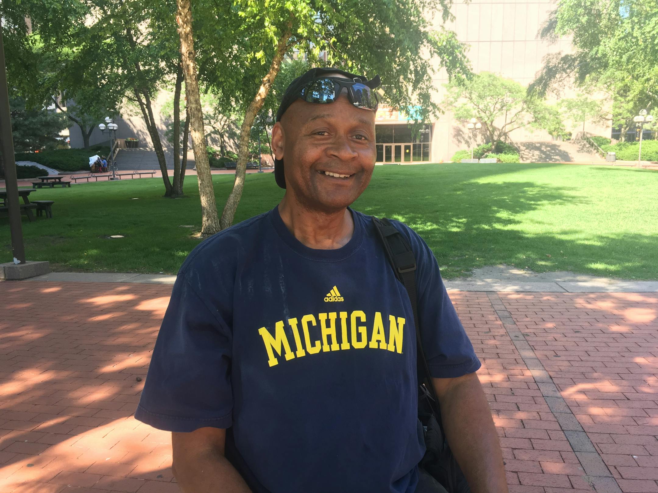 Anthony Smith in downtown Minneapolis.