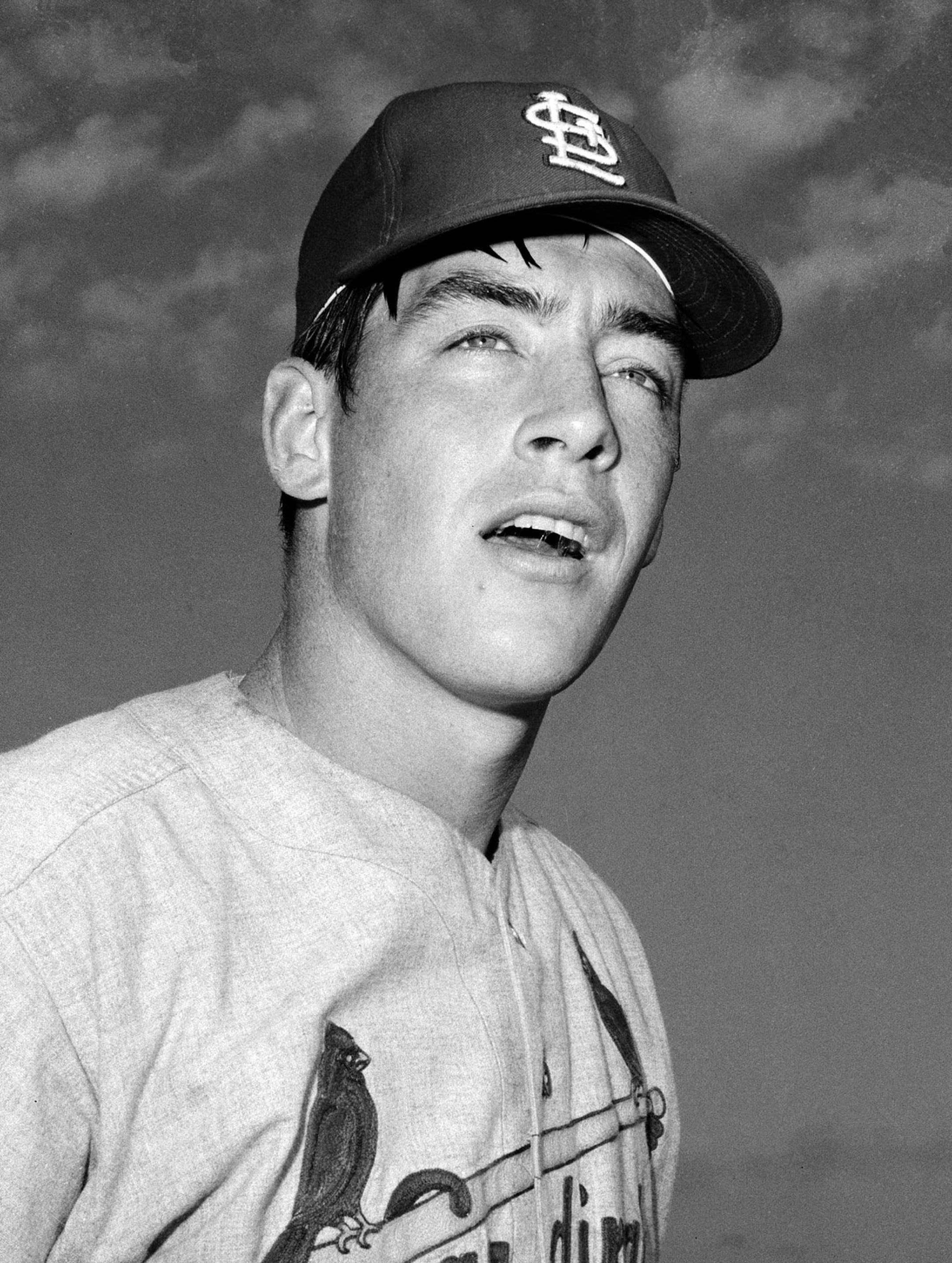 St. Louis Cardinals' Ted Simmons is shown in St. Petersburg, Fla., Feb. 1971. (AP Photo/Harry Harris) ORG XMIT: APHS119667
