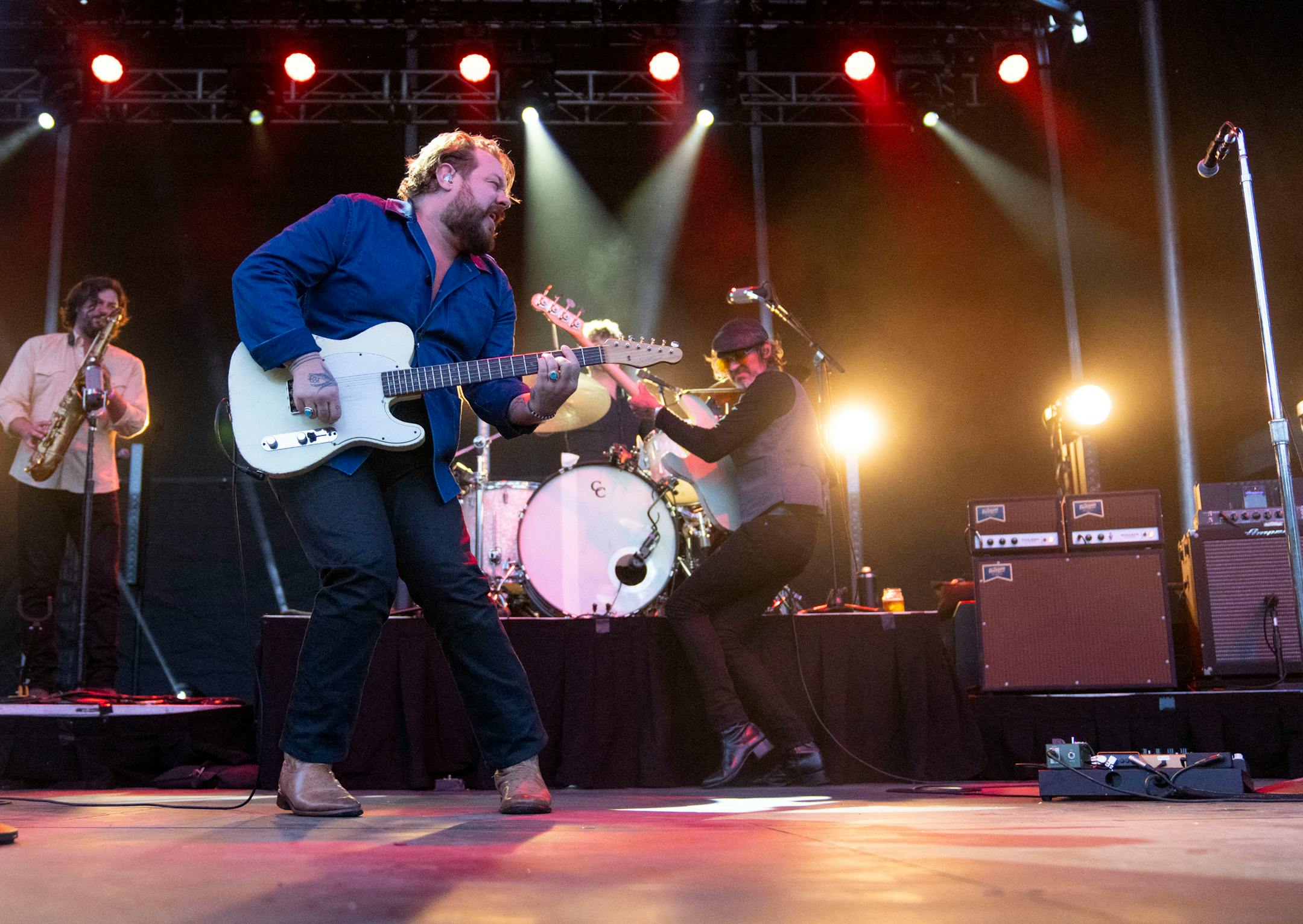 Nathaniel Rateliff & the Night Sweats performs during Rock the Garden.