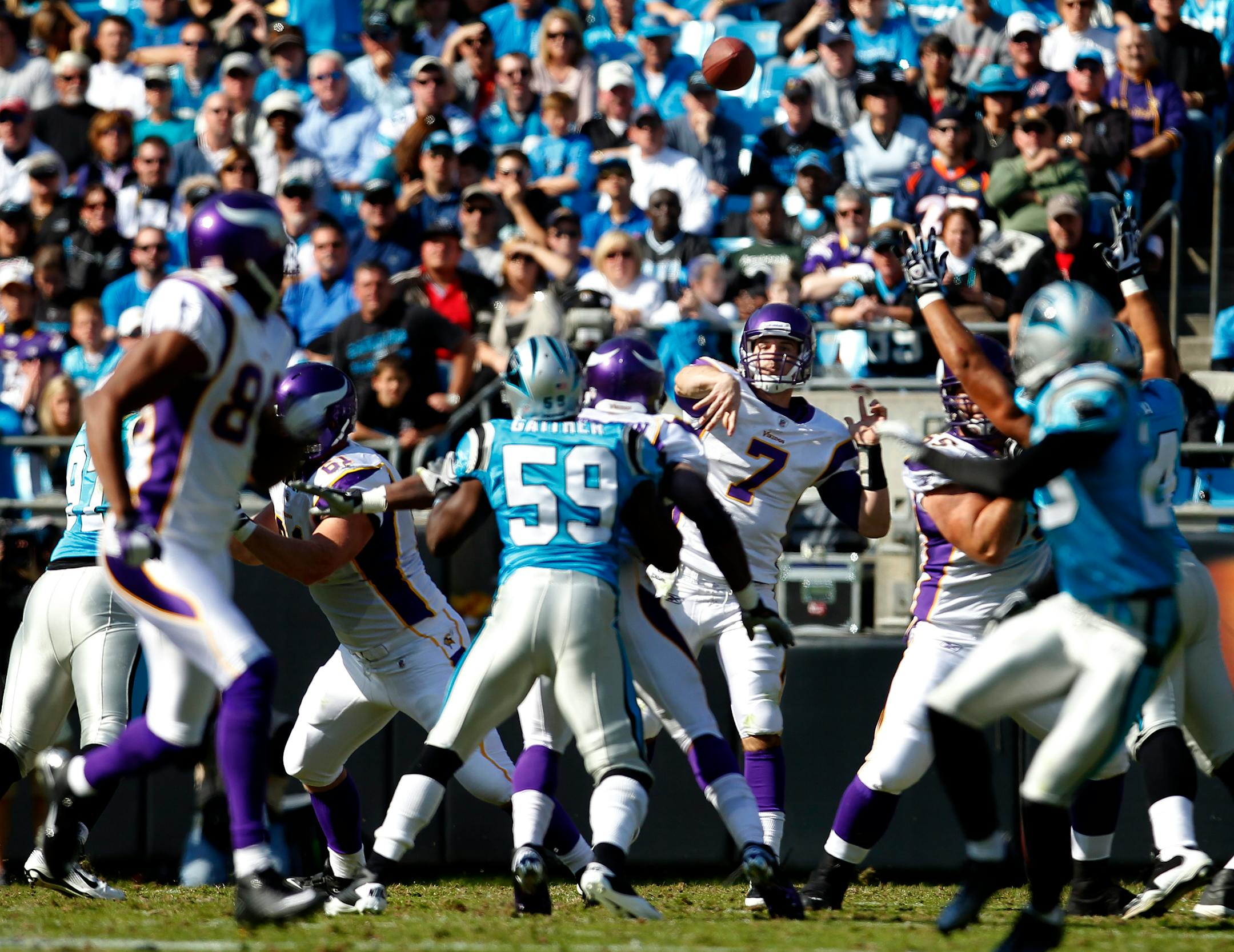 Christian Ponder completed a pass to Michael Jenkins (84).