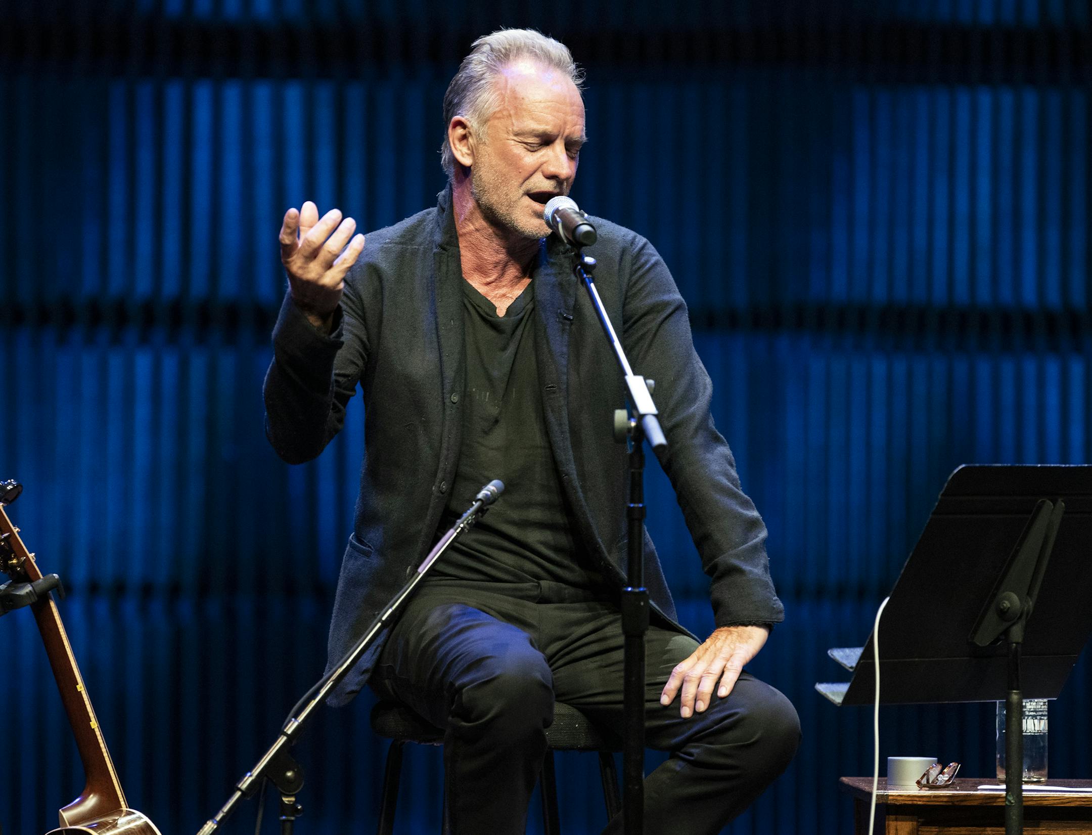 Pop icon Sting gave a sneak peek of "The Last Ship," his former Broadway show at the Ordway. Sting will perform in the production in St. Paul.