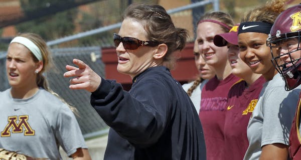 Gophers softball coach Jessica Allister.