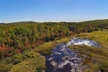 Near Hibbing, the Laurential Divide runs through the Superior National Forest. Photo provided by ironrange.org