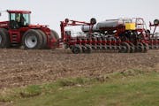 This year's corn crop is behind schedule because of the cold weather. The crop was well under way to being planted in 2014. (BRUCE BISPING/Star Tribun