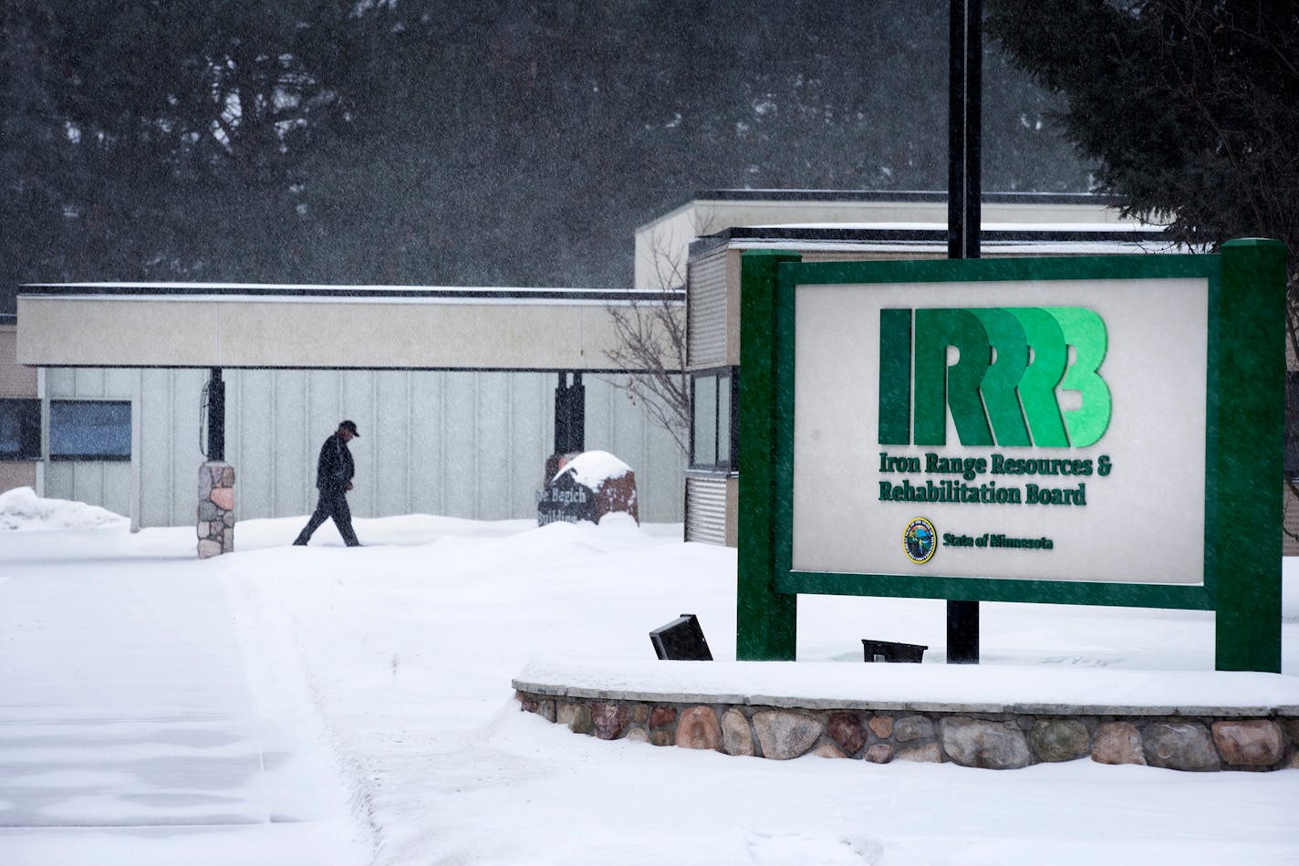 The Iron Range Resources and Rehabilitation Board headquarters in Eveleth, Minn. The agency is celebrating its 75th birthday this year.