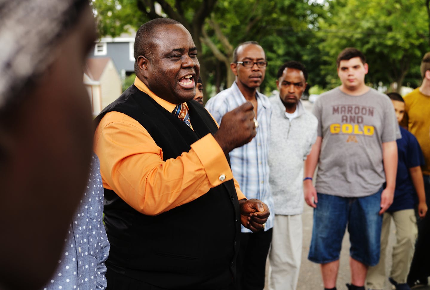 Bishop Harding Smith led a vigil for the victim of a fatal shooting on Plymouth Avenue in north Minneapolis. ] Fatal shooting early Sunday in north Minneapolis.