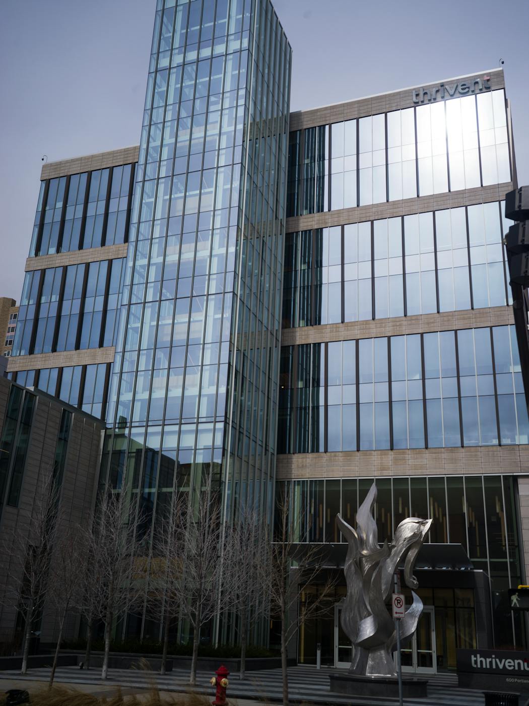 The Thrivent building is one of the newer office structures in downtown Minneapolis.