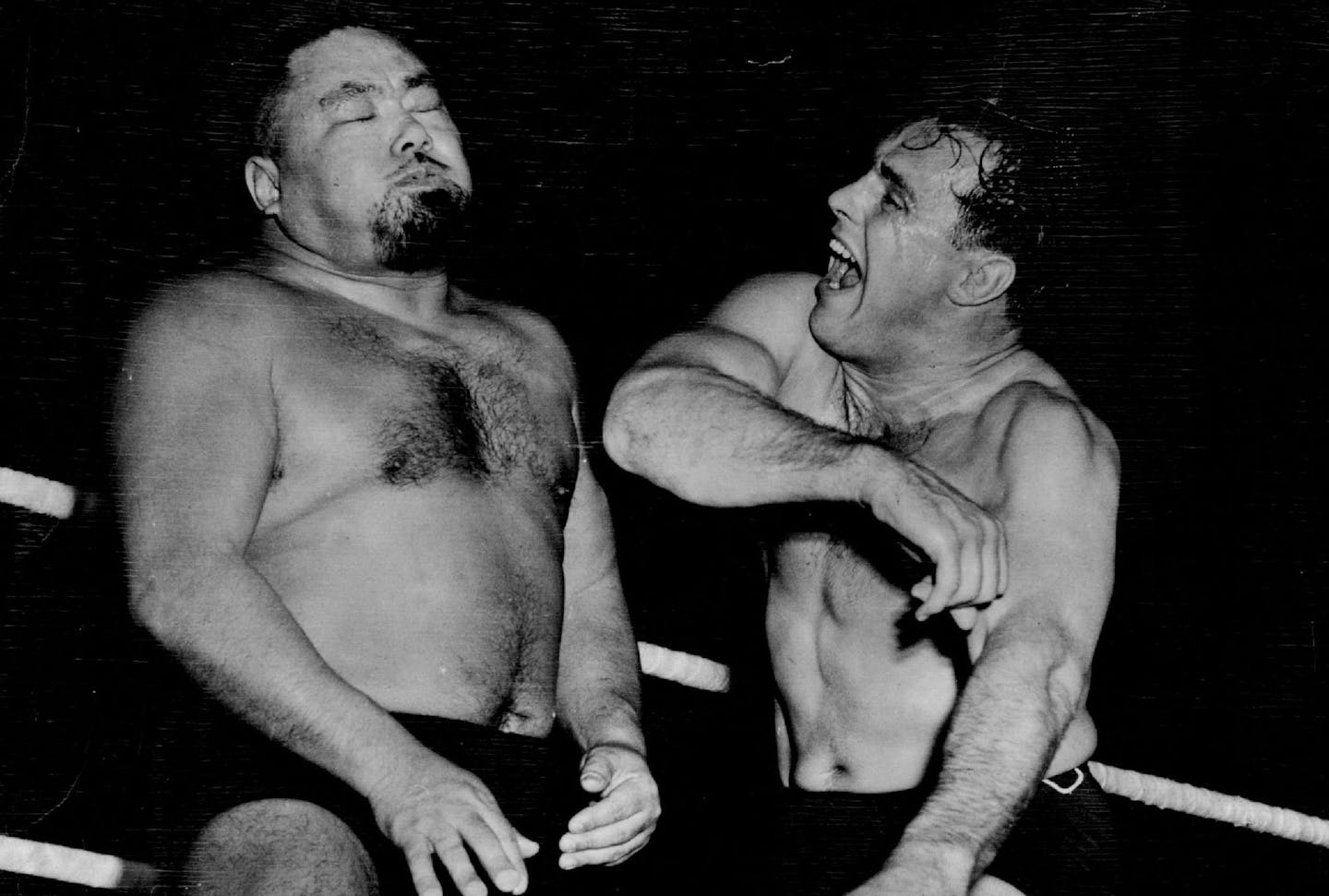 March 19, 1951 Smack on the Whiskers of the Great To go (left), Robbins-dale's Vern Gagne lands a haymaker right in the headliner of the Auditorium mat card Tuesday night. Gagne went on to win at 21 50 May 5, 1953 May 6, 1953 May 12, 1981 Star Sportsphoto; Minneapolis Star Tribune