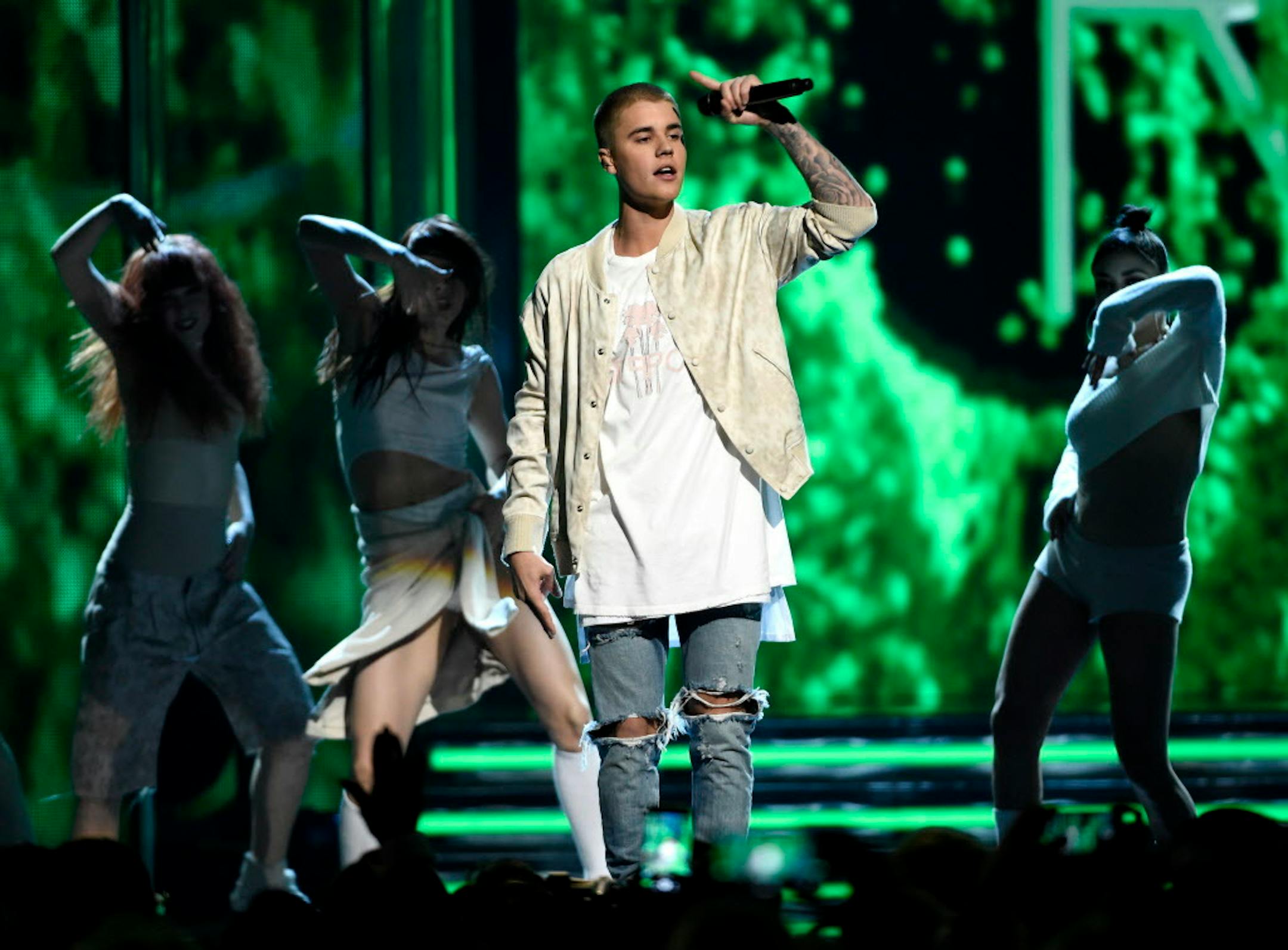 Justin Bieber at the Billboard Music Awards on May 22 in Las Vegas.
