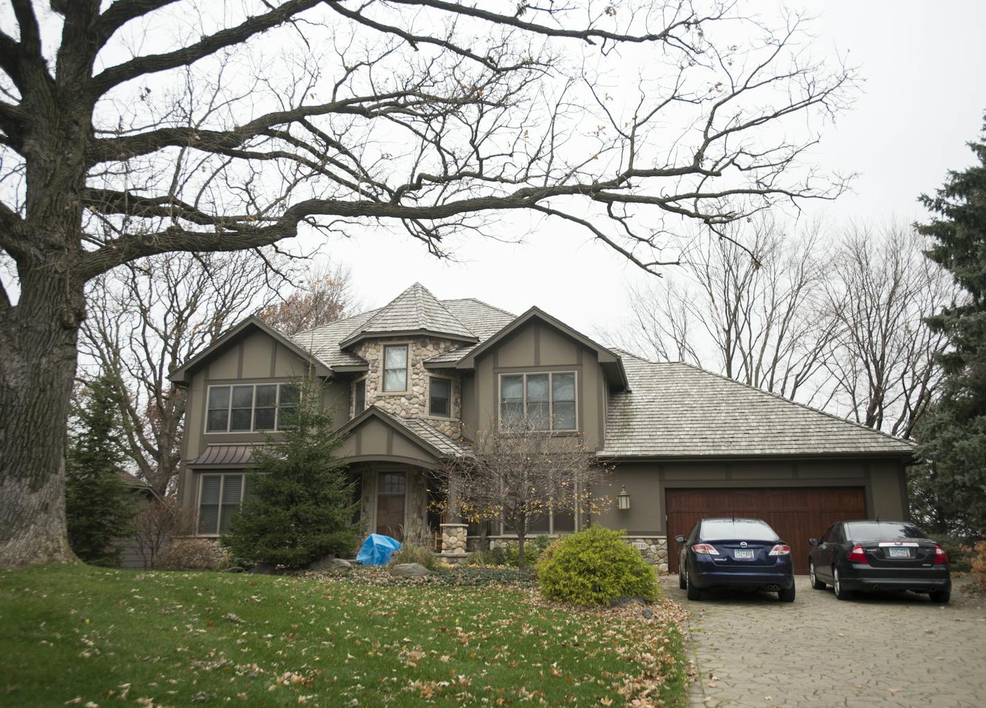 The home of former Starkey President Jerry Ruzicka on Wednesday afternoon. ] (AARON LAVINSKY/STAR TRIBUNE) aaron.lavinsky@startribune.com Law enforcement, including the FBI and IRS, executed a search warrant in the home of former Starkey President Jerry Ruzicka on Wednesday, Nov. 4, 2015 in Plymouth, Minn.