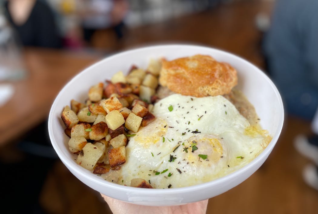 Hearty, homey comforts for breakfast in Bloomington.