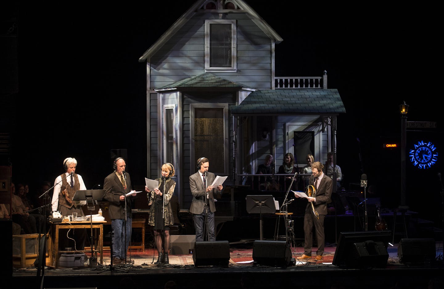 Fred Newman, Tim Russell, Sue Scott, Ed Helms and host Chris Thile performed in &#x201c;A Prairie Home Companion&#x201d; at the Fitzgerald, which will be home to just five shows in the upcoming 2016-17 season.