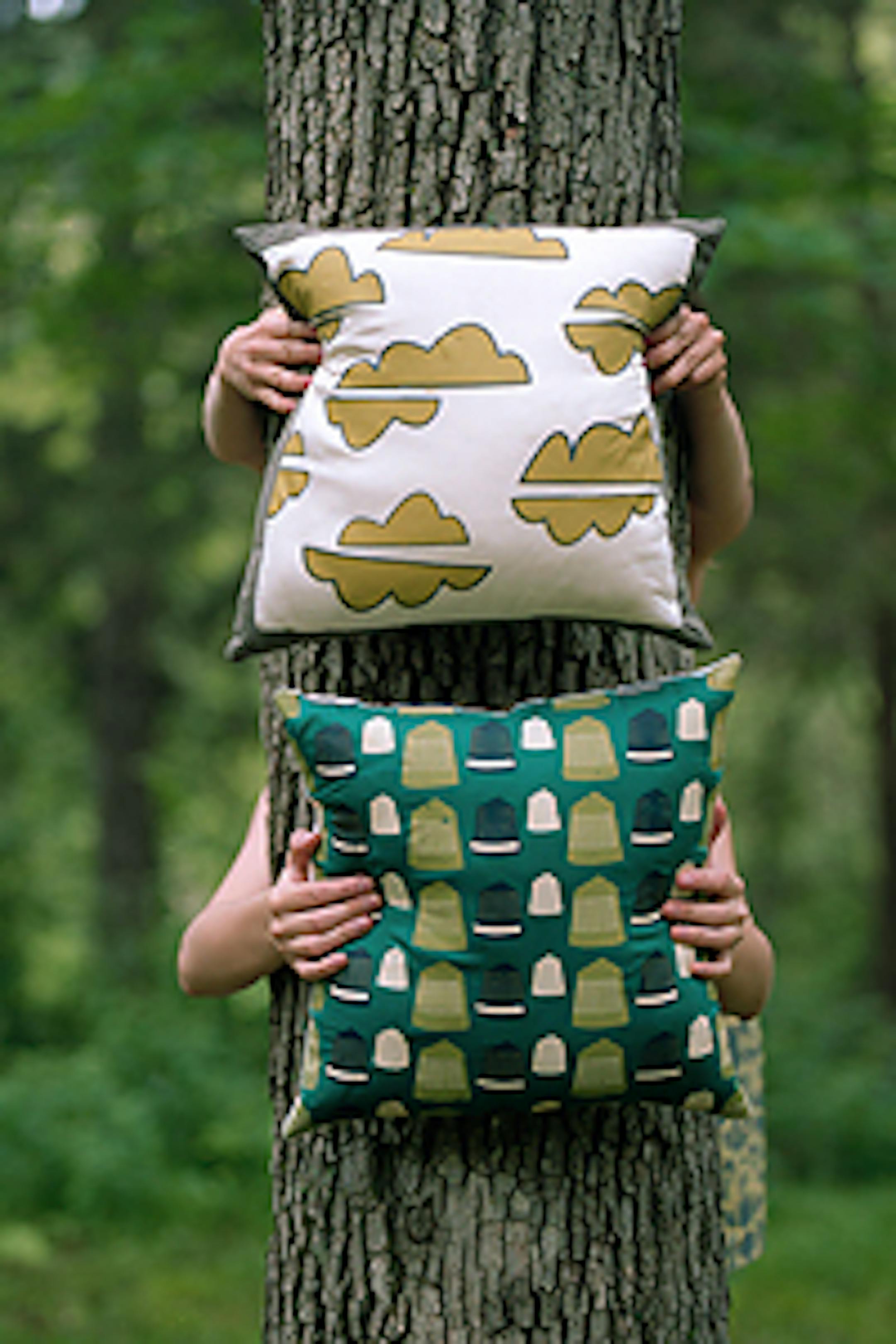 Calpurnia Peach pillows