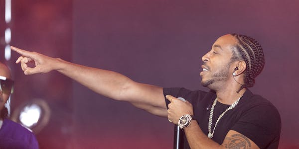 Ludacris performed at halftime during the NFL wild card playoff game between the Minnesota Vikings and the New York Giants on Jan. 15, 2023, at U.S. B