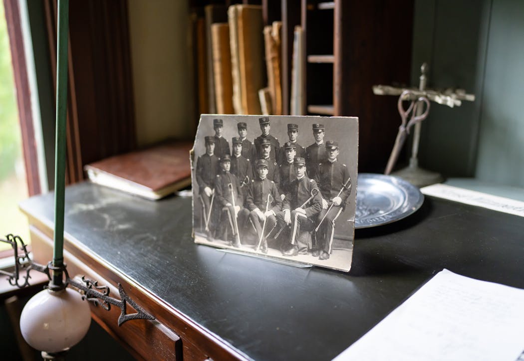 A photo of Civil War soldiers from the Minnetonka area is on display in the historic Charles H. Burwell House in Minnetonka, the first site in city on the National Register of Historic Places.