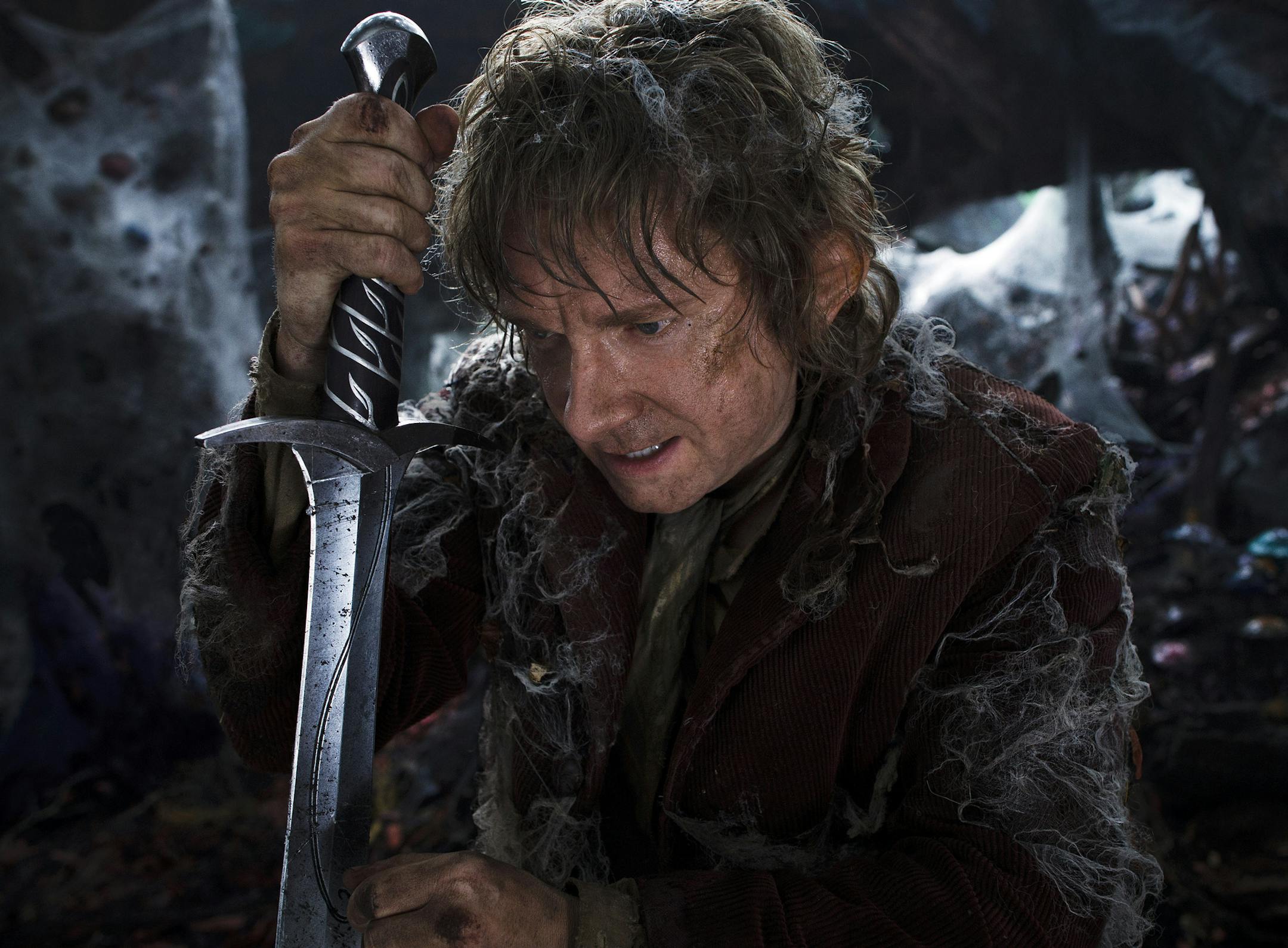 MARTIN FREEMAN as the Hobbit Bilbo Baggins in New Line Cinema‚Äôs and Metro-Goldwyn-Mayer's fantasy adventure ‚ÄúTHE HOBBIT: THE DESOLATION OF SMAUG,‚Äù a Warner Bros. Pictures release.