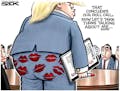 Sack cartoon: Pleasing President Trump