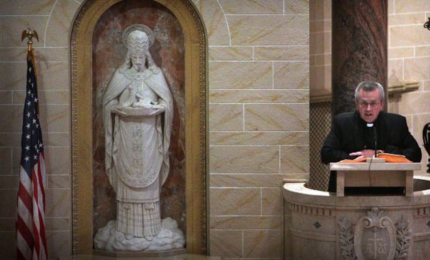 Fr. Glen Jenson addressed parishioners on the subject at a Saturday afternoon Mass at Holy Cross on the city's northeast side.