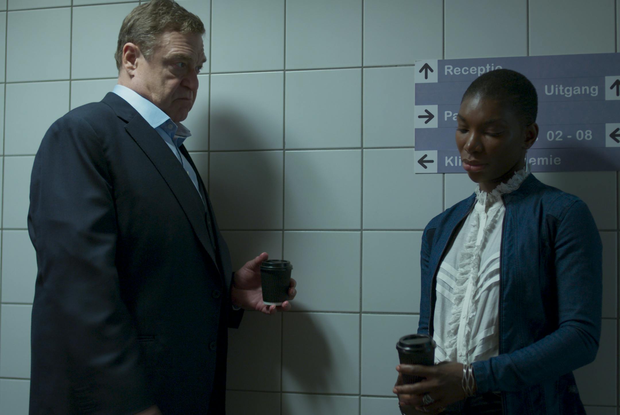 John Goodman, Michaela Coel on "Black Earth Rising"
credit: Netflix