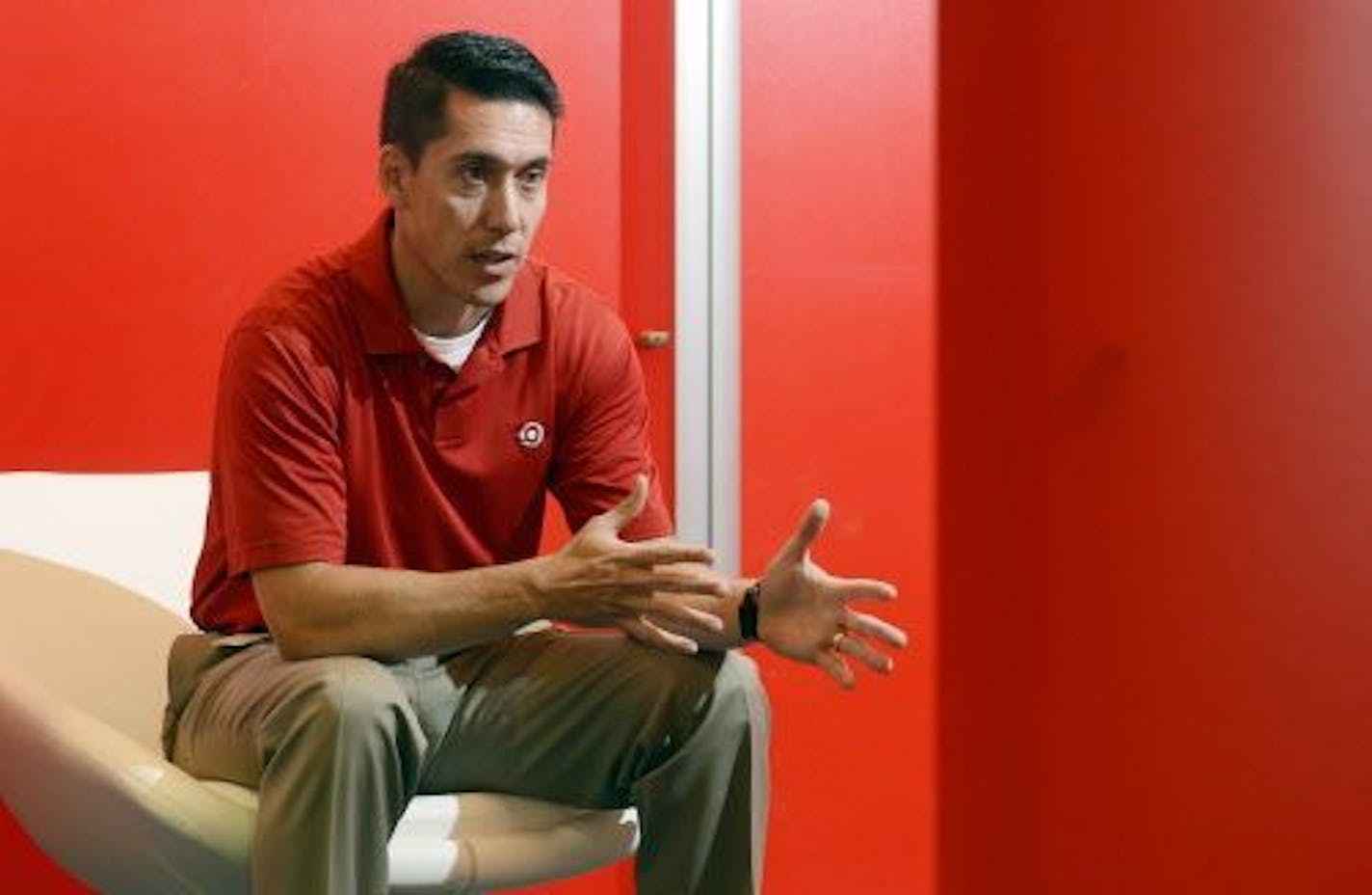 Tony Fisher, who has been ousted as president of Target Canada, is shown at the head office in Toronto on Tuesday, August 14, 2012.