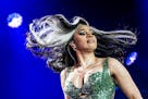 American rapper Cardi B performs during concert at Roskilde Festival's first evening on Wednesday 3 July 2019 in Roskilde, Denmark.
