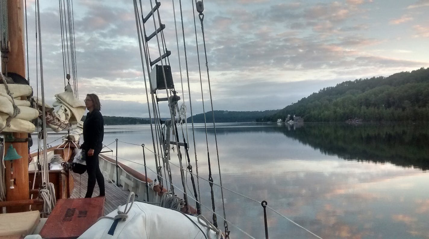 The When and If sailed through Michigan&#x2019;s Keweenah Waterway.