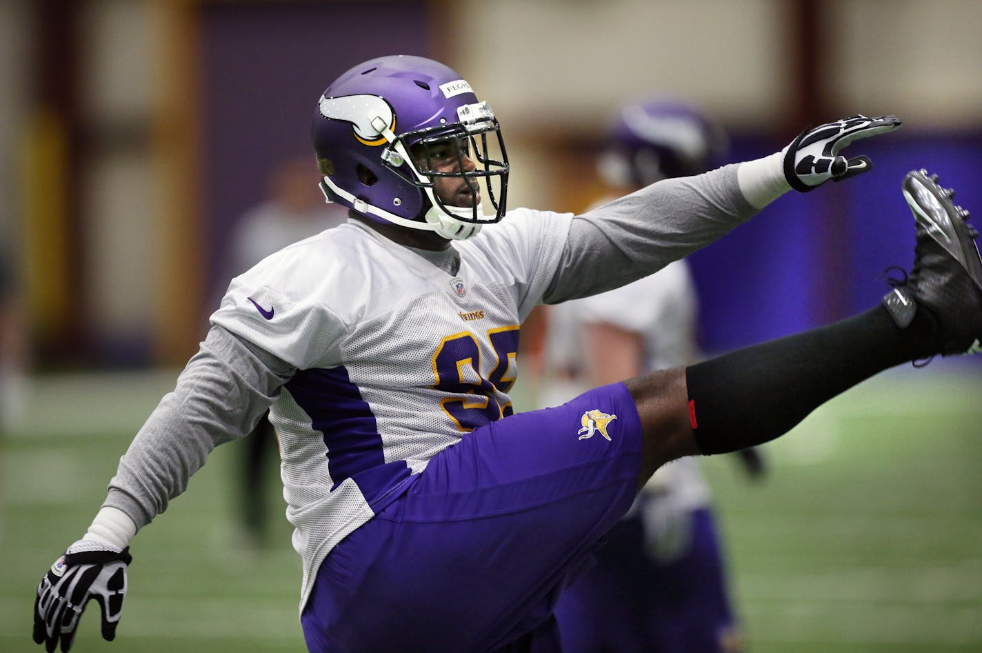 First round pick Sharrif Floyd took part in the Vikings' rookie mini-camp on Friday