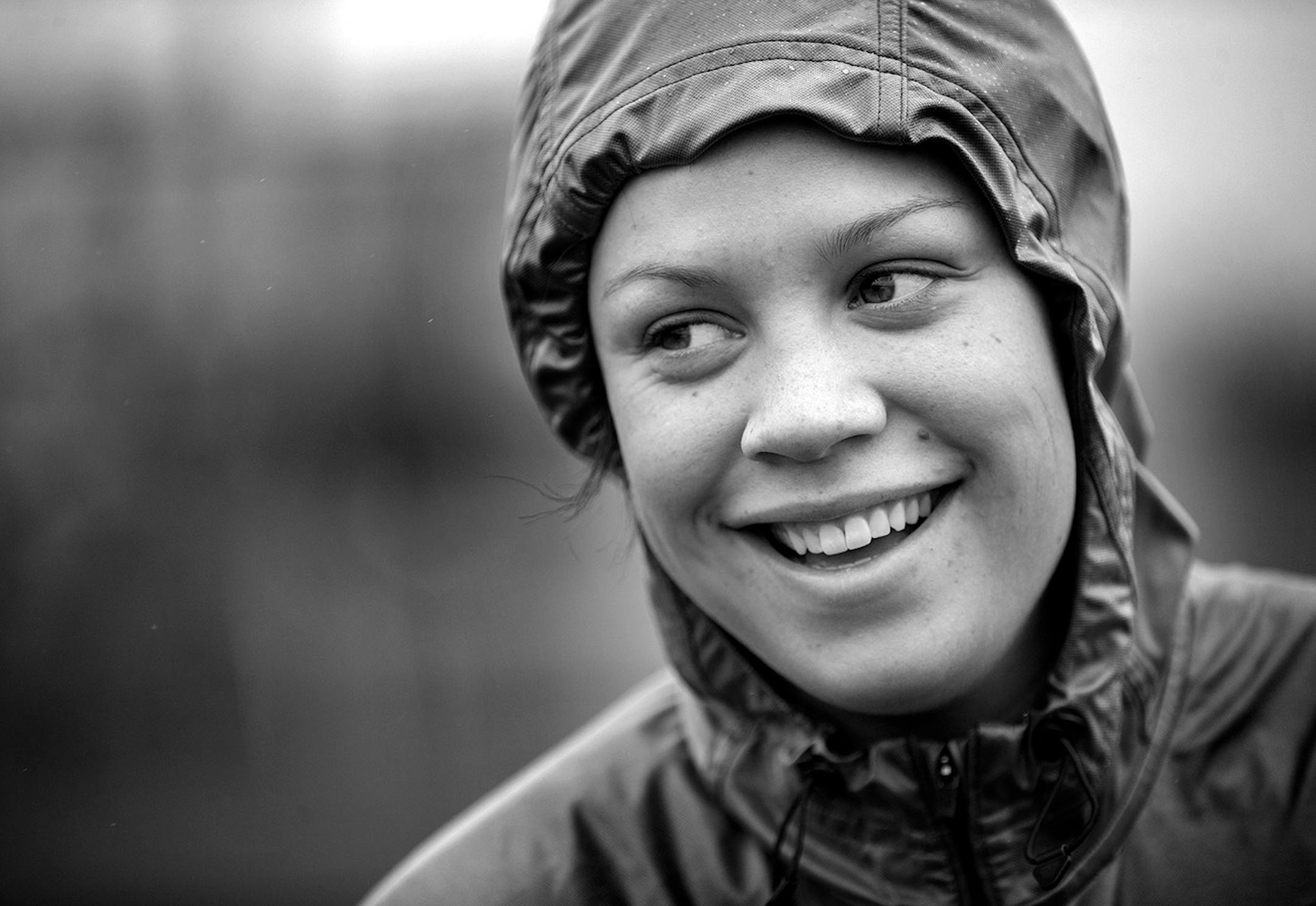 Rachel Banham took a break during a workout on April 23, 2015. Banham was cleared to run for the first time earlier that week after her season ending injury in back in December of 2014. Although the injury happened during her senior year Banham received a medical hardship waiver to return for 2015-16 season.