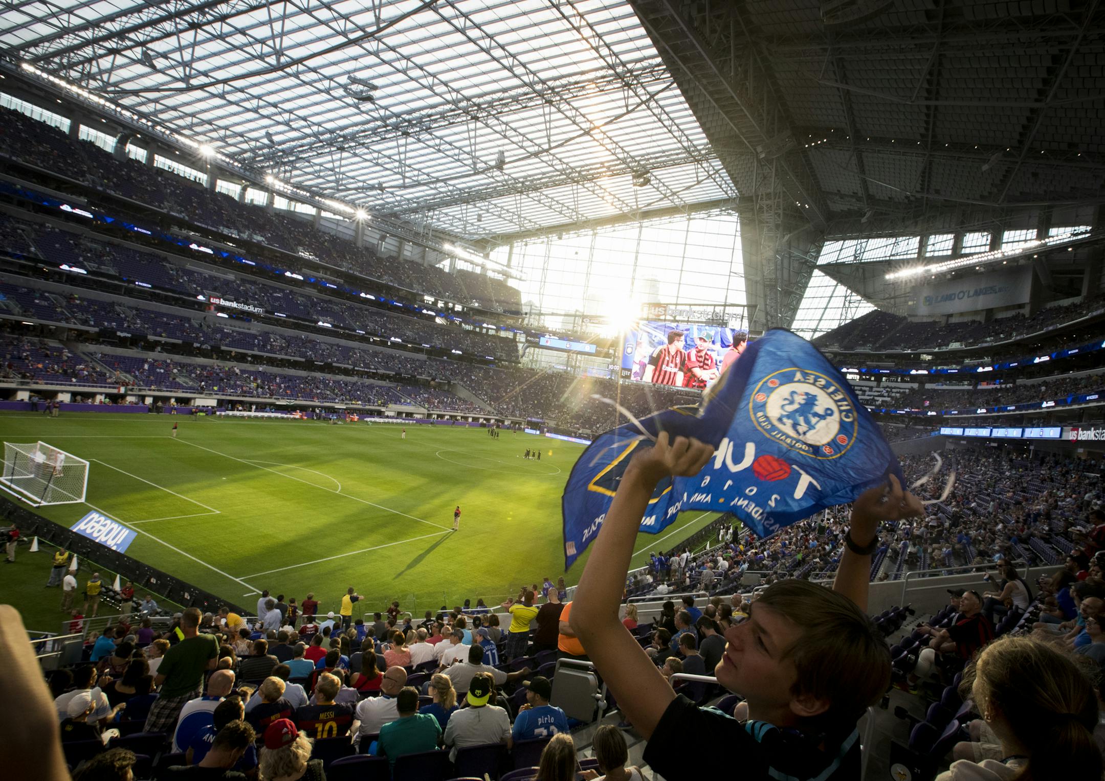 U.S. Bank Stadium drew a soccer crowd for its first sports event Wednesday, and soon it will draw concert crowds and basketball crowds and extreme sports crowds. But at its roots it is the home of the Vikings.