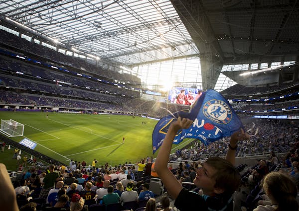U.S. Bank Stadium drew a soccer crowd for its first sports event Wednesday, and soon it will draw concert crowds and basketball crowds and extreme spo