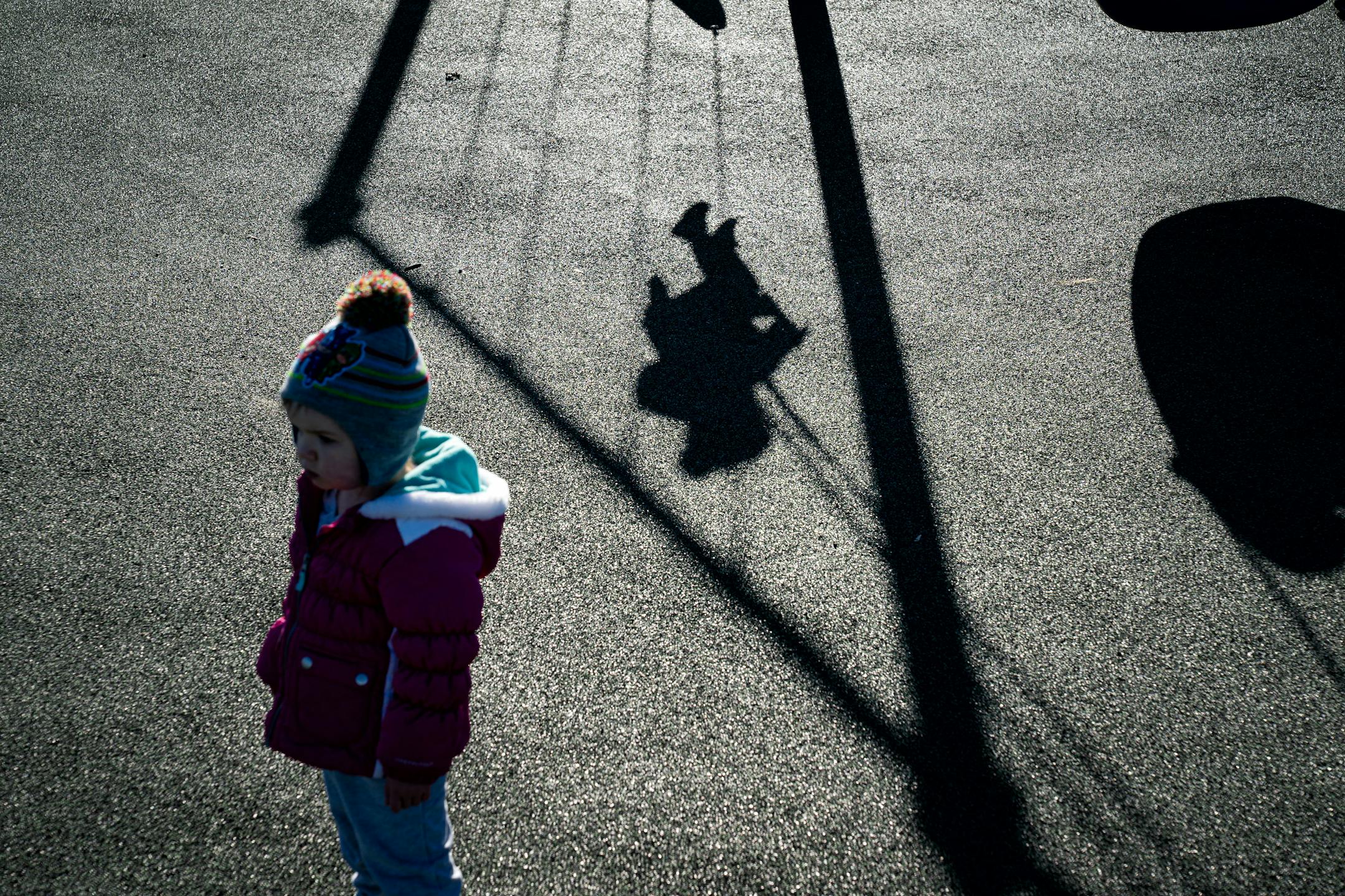 "It's really nice to soak up some sun for maybe the last time of the year. It is so important to get outside when you can't go other places" said Kelsey Mangan of Farmington. She and her dad Todd Carey took Kelsey's girls Nora, 3 and Emma, 1, along with cousin Nolan Carey, 3, to King Park, on Dodd Blvd, Lakeville.