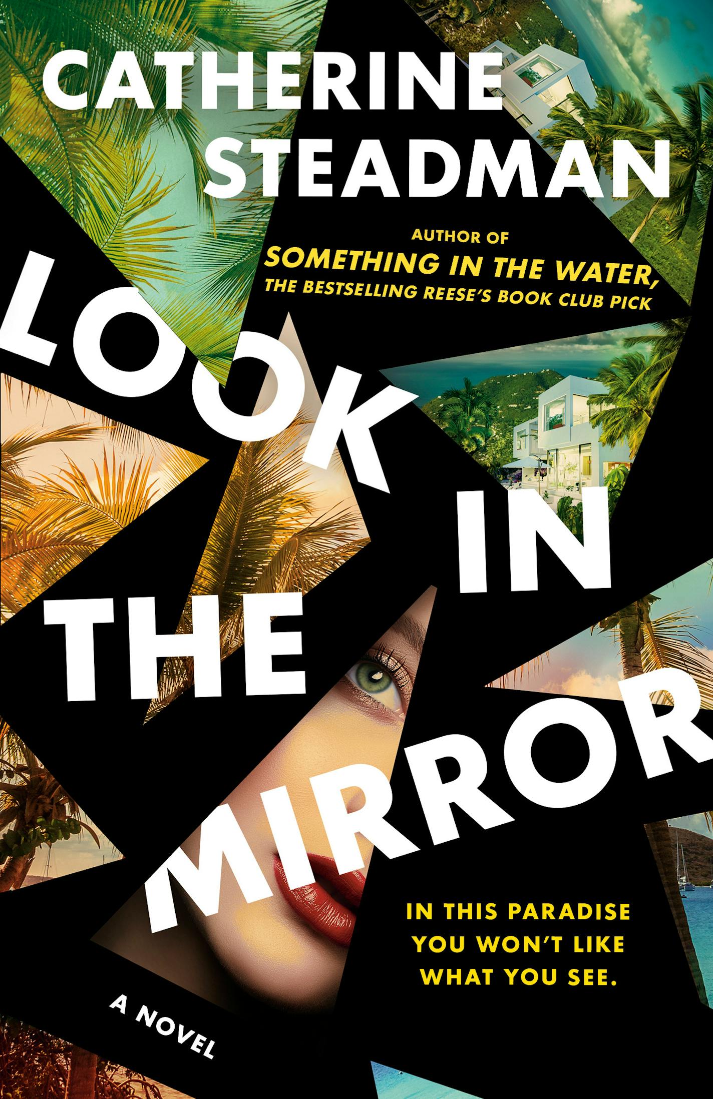 Cover of "Look in the Mirror" is a collage of shards of a mirror and a woman's face